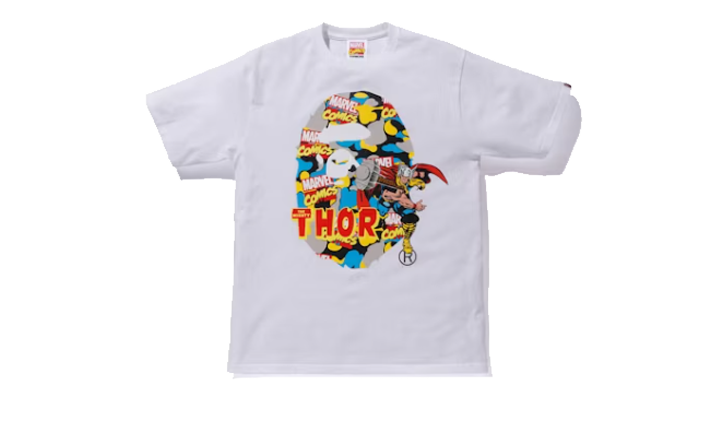 BAPE x Marvel Tee Comics Camo Mighty Thor