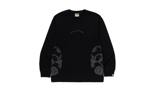 Bape Crewneck Japanese Tattoo Side Big Ape Head Black