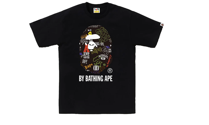 Bape Tee Hand Draw Pattern By Bathing Ape