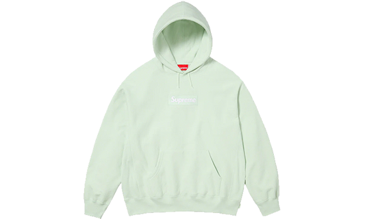 Supreme Box Logo Hooded Sweatshirt Light Green