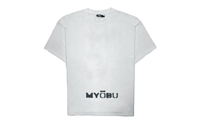 MYOBU BARCODE WHITE T-SHIRT