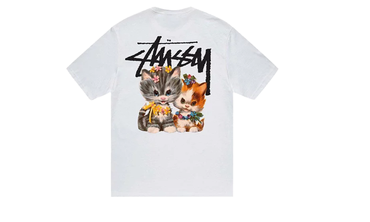 Stüssy Tee Kittens White