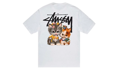 Stüssy Tee Kittens White