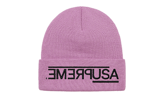 Supreme Beanie USA Heather Pink