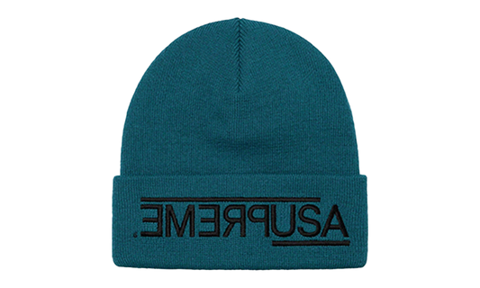 Supreme Beanie USA Heather Work Teal