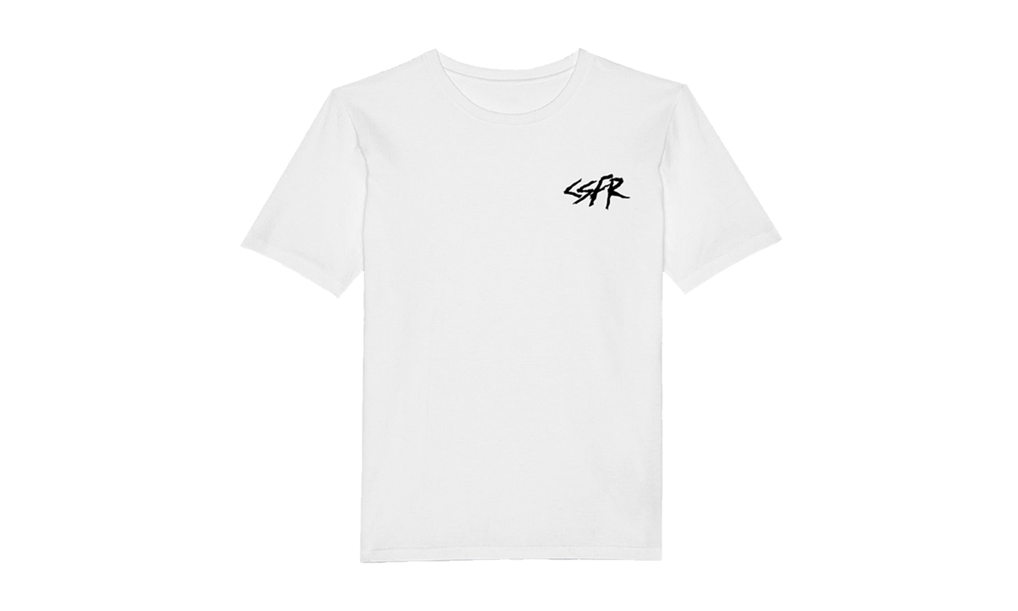 CSFR TEE WHITE BIG LOGO