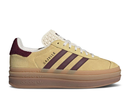 Adidas Gazelle Bold Almost Yellow Maroon