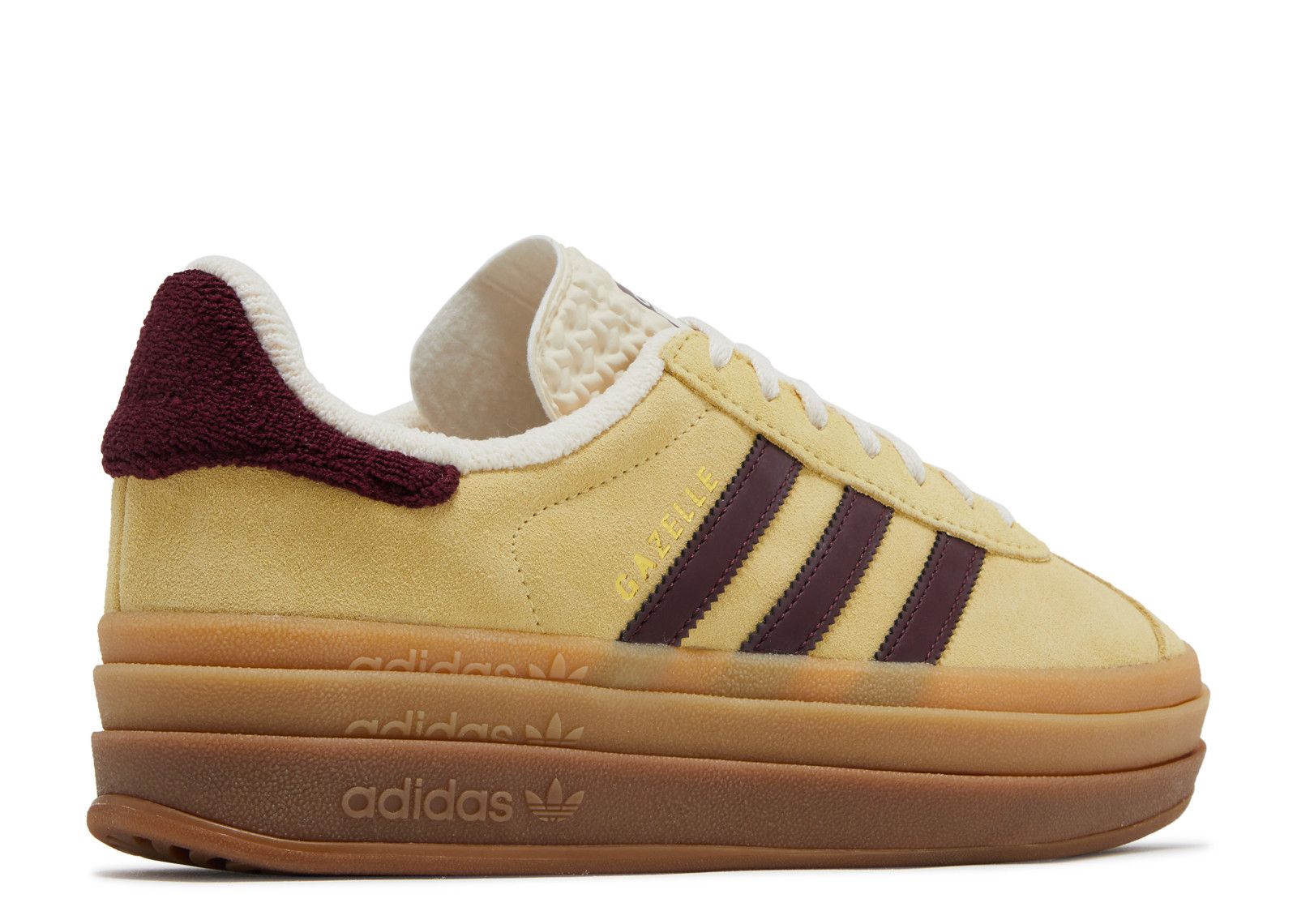 Adidas Gazelle Bold Almost Yellow Maroon