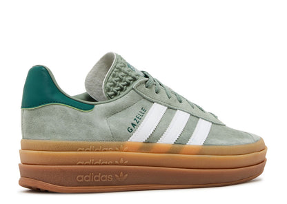 Adidas Gazelle Bold Silver Green Gum