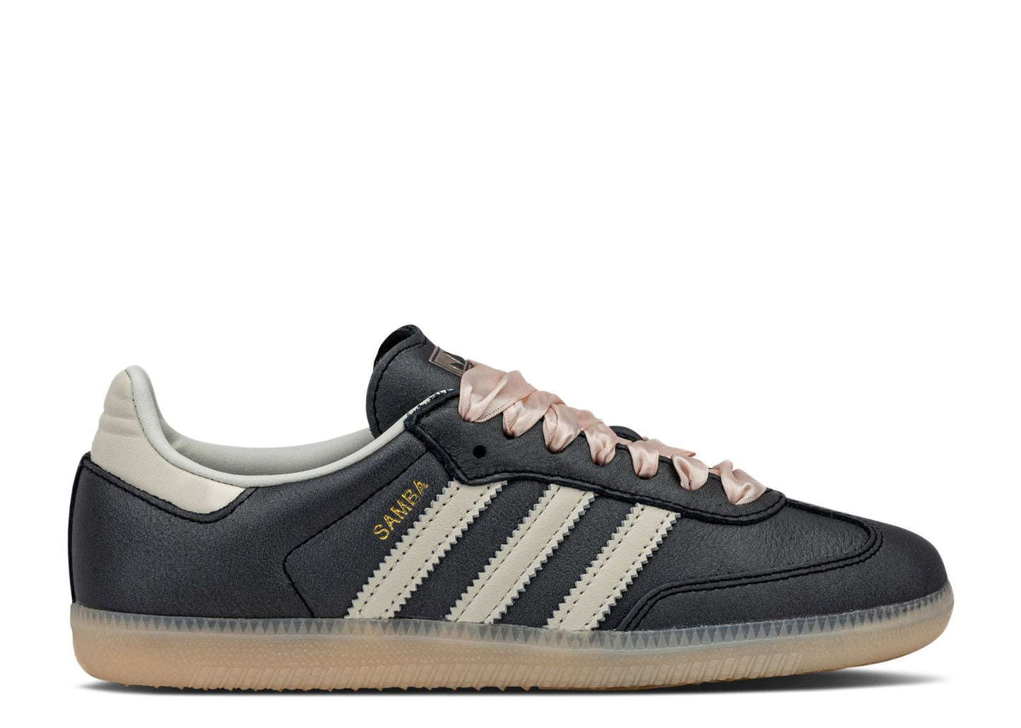 Adidas Samba OG Black Pink Ribbon Laces