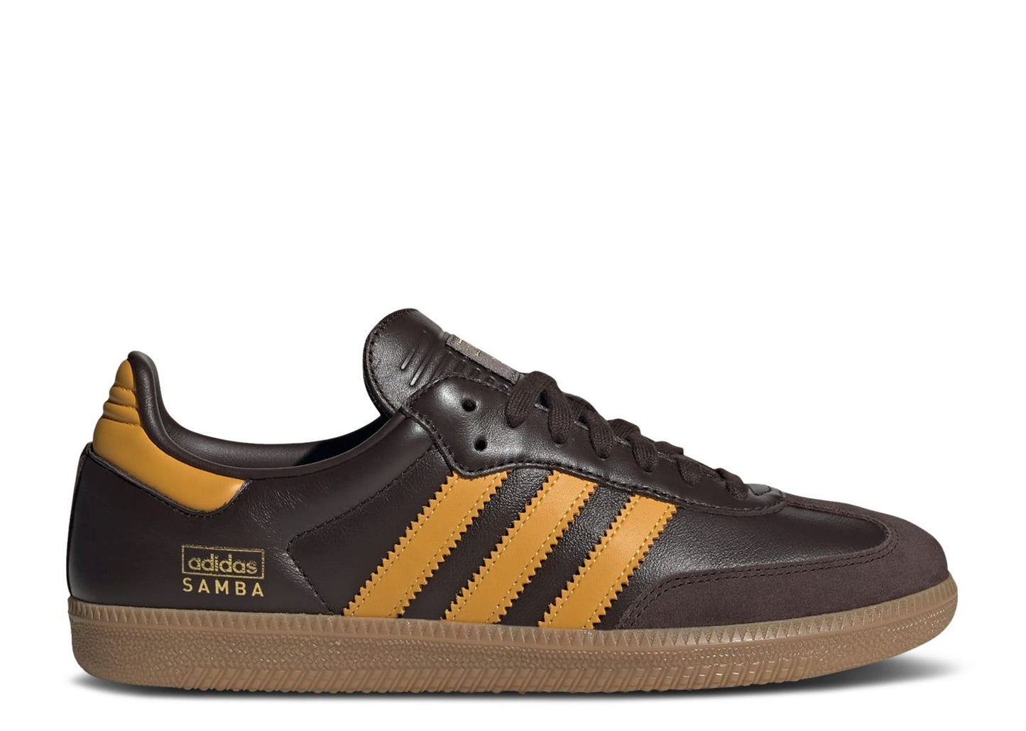 Adidas Samba OG Dark Brown Preloved Yellow