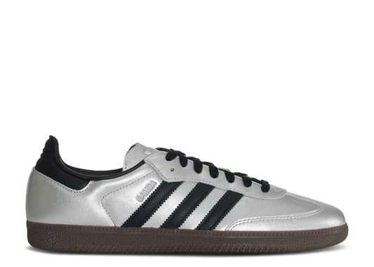 Adidas Samba OG Silver Metallic Black Gum