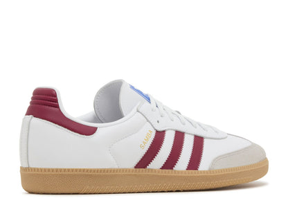 Adidas Samba OG White Burgundy Gum