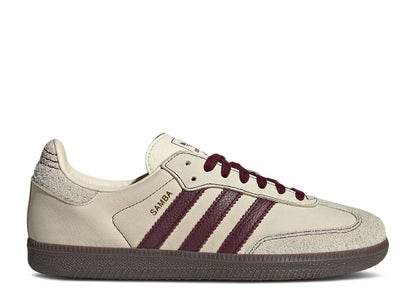 Adidas Samba OG Wonder White Maroon