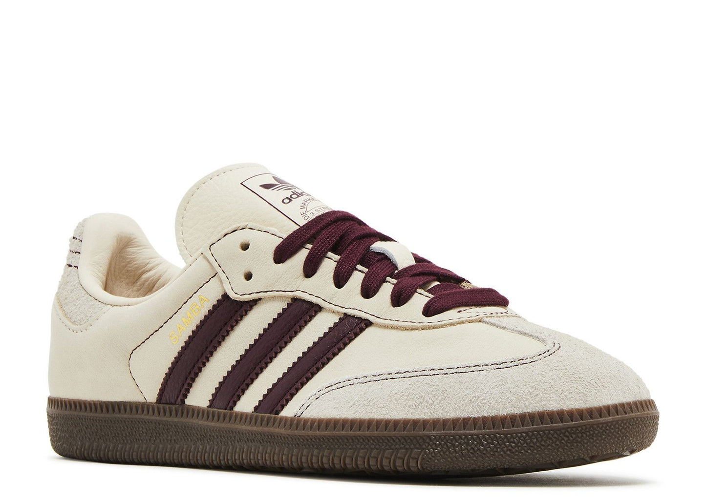 Adidas Samba OG Wonder White Maroon