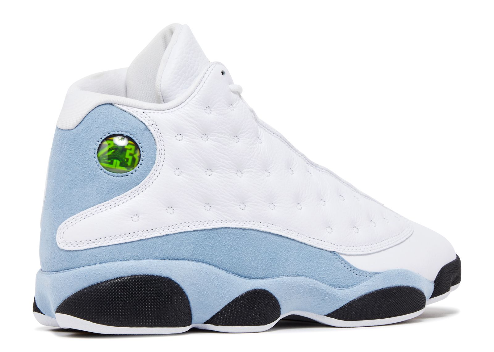 white and blue jordan 13s