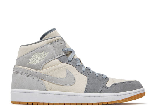 Air Jordan 1 Mid Coconut Milk Particle Grey