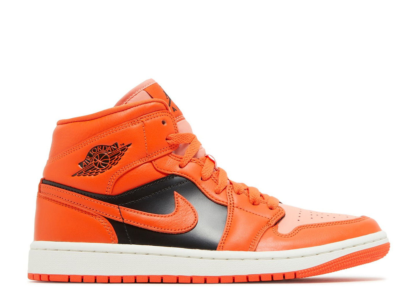 Air Jordan 1 Mid Orange Black