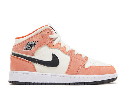 Air Jordan 1 Mid Orange Suede