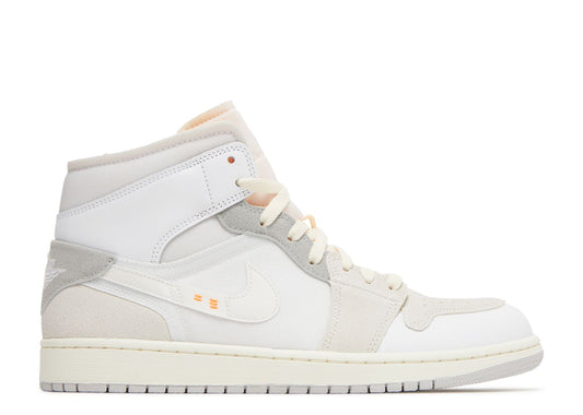 Air Jordan 1 Mid SE Craft Inside Out White Grey
