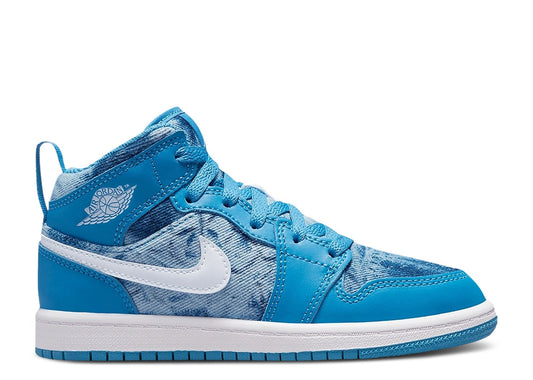 Air Jordan 1 Mid Washed Denim Enfant et Bébé