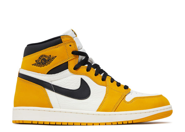 jordan ones yellow flower