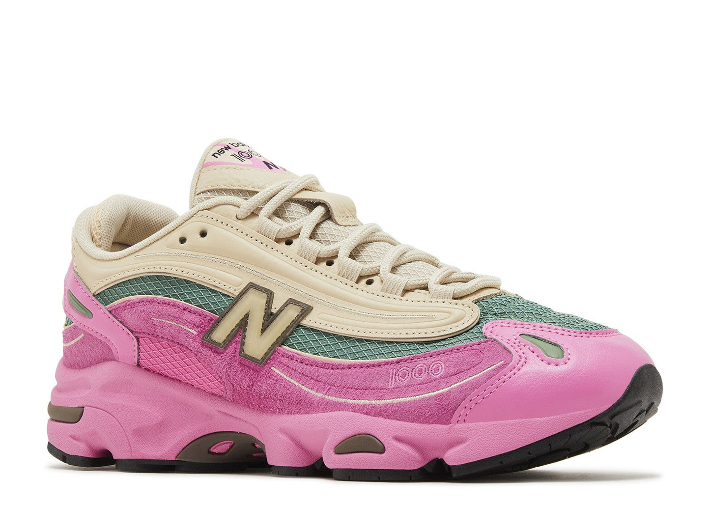 New Balance 1000 Tan Pink Green