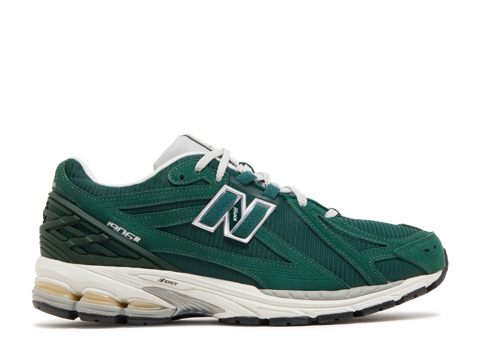 New Balance 1906R Green Suede Metallic Silver