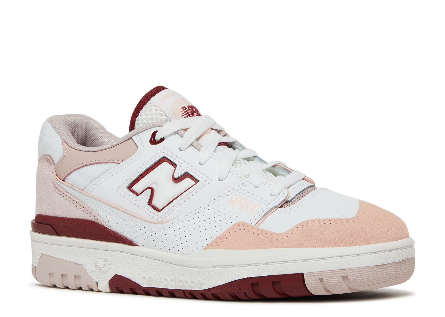 New Balance 550 White Scarlet Pink