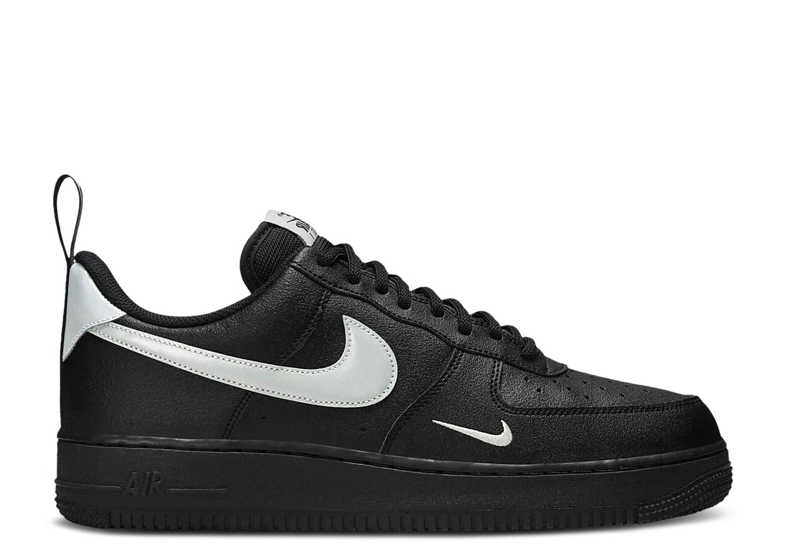 white nike air force black tick