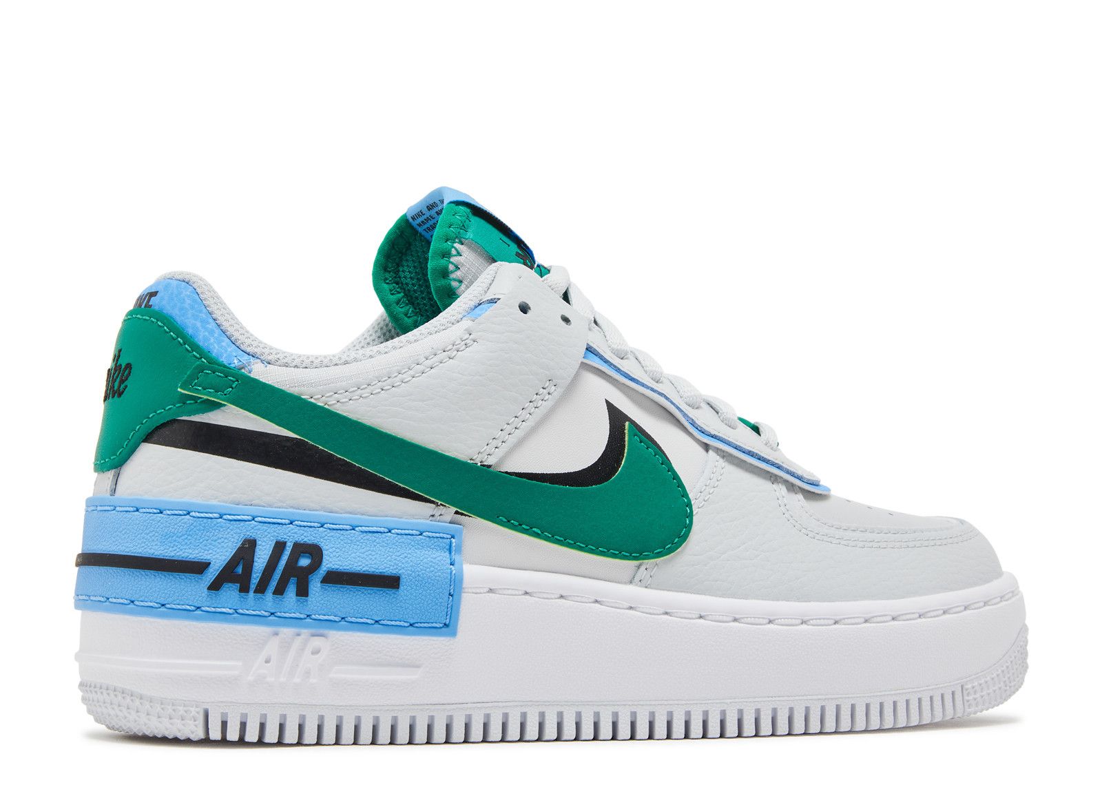 nike air force 1 shadow green red