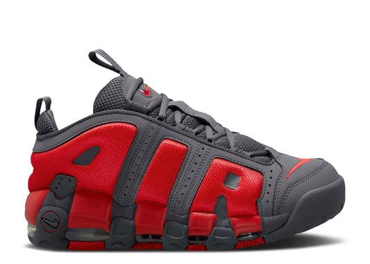 Nike Air More Uptempo Low Dark Grey Light Crimson