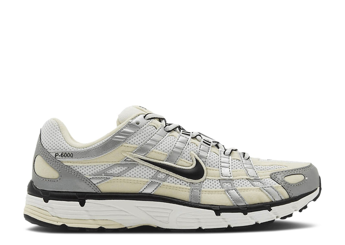 Nike P-6000 Coconut Milk Metallic Silver