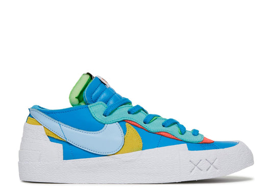 Nike Sacai Blazer Low Kaws Blue Yellow