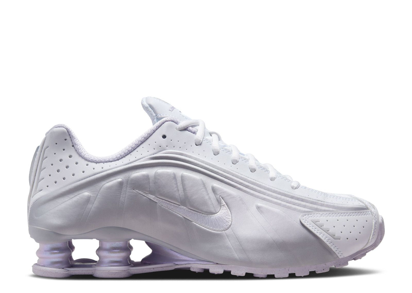 Nike Shox R4 White Metallic Platinum Barely Grape