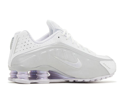 Nike Shox R4 White Metallic Platinum Barely Grape