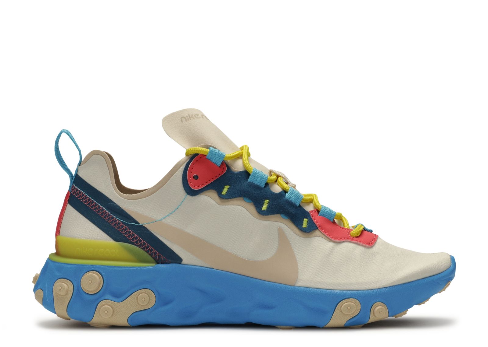 React Element 55 Tan Blue Red