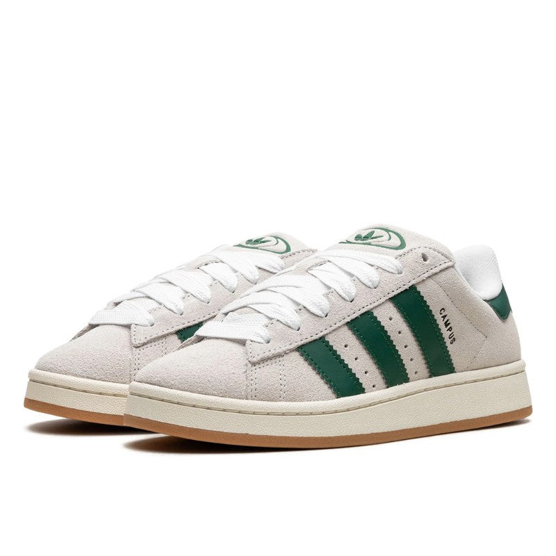 Adidas Campus 00s Crystal White Dark Green