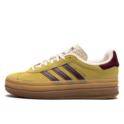 Adidas Gazelle Bold Almost Yellow Maroon