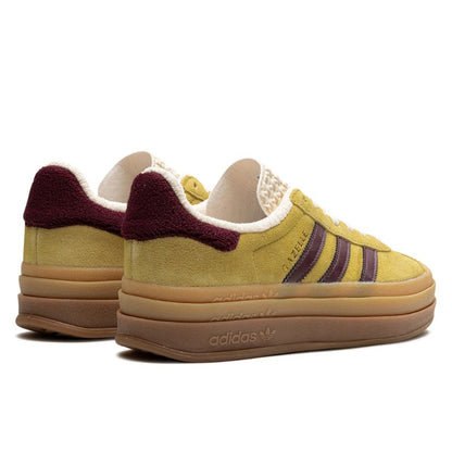 Adidas Gazelle Bold Almost Yellow Maroon