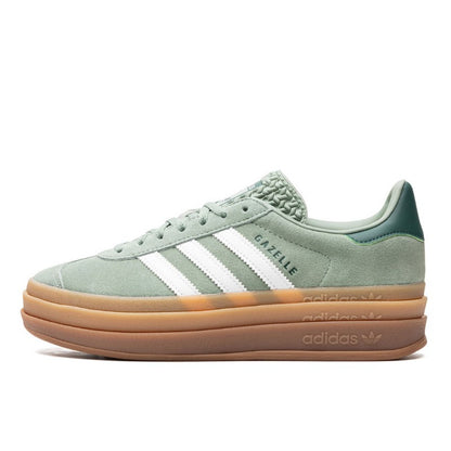 Adidas Gazelle Bold Silver Green Gum