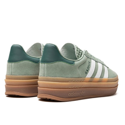 Adidas Gazelle Bold Silver Green Gum