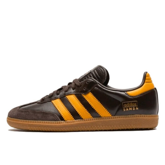 Adidas Samba OG Dark Brown Preloved Yellow