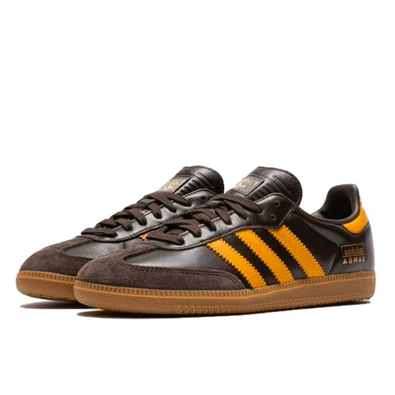 Adidas Samba OG Dark Brown Preloved Yellow