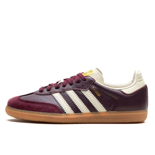 Adidas Samba OG Maroon Gold Metallic