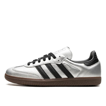 Adidas Samba OG Silver Metallic Black Gum