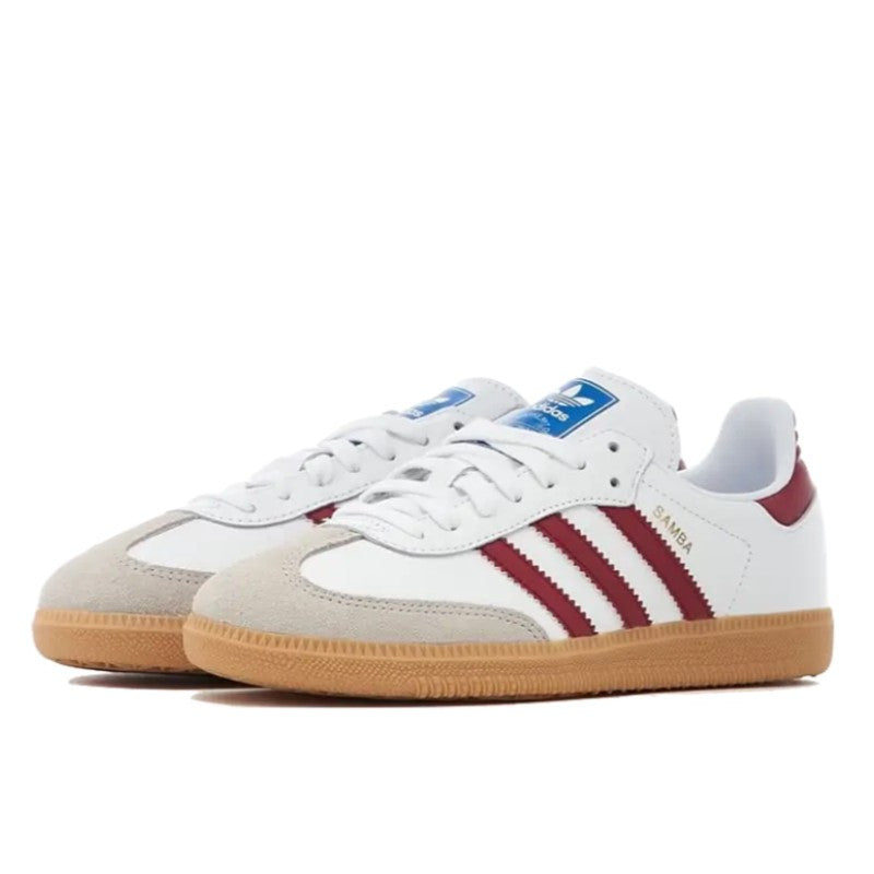 Adidas Samba OG White Burgundy Gum