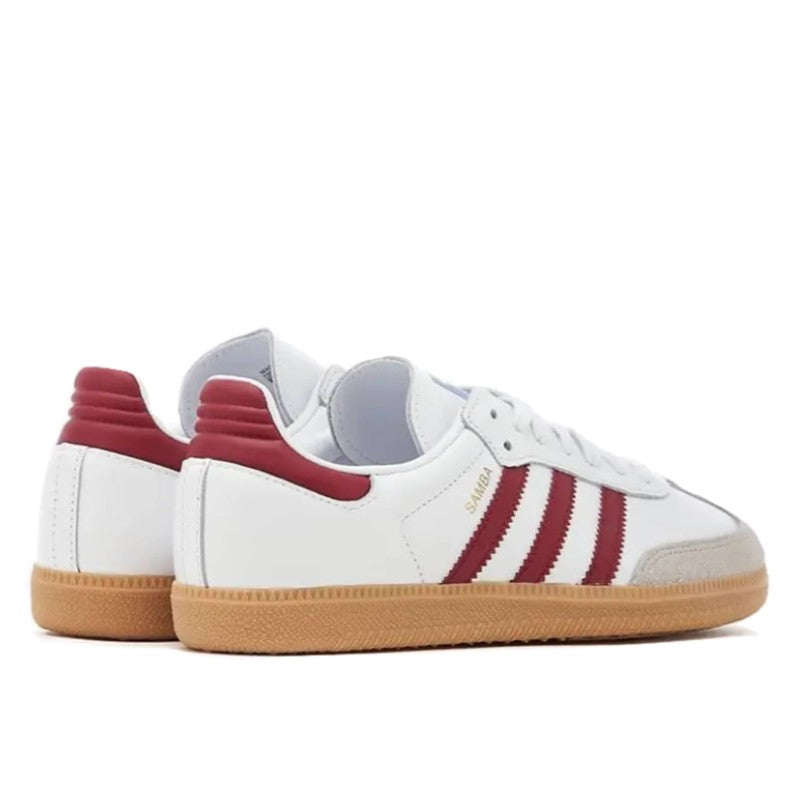 Adidas Samba OG White Burgundy Gum