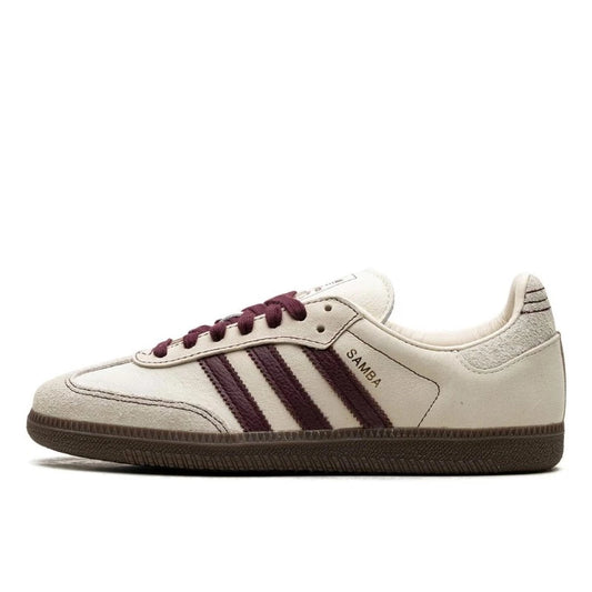 Adidas Samba OG Wonder White Maroon