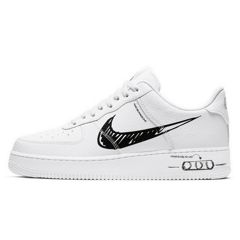 Air Force 1 Sketch White Black